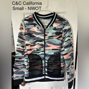 C&C California Multicolor Camouflage Bomber Jacket